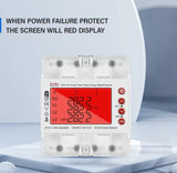 3 Phase 380V 100A Tuya WiFi Smart Bi-Directional Energy Power kWh Meter Over Under Voltage Protector Relay Switch Current Limit