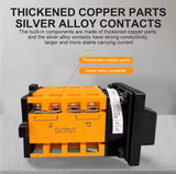 Tomzn 4 in 1 75A Phase And Neutral Selector Switch Rotary Change Over For 4 Meters