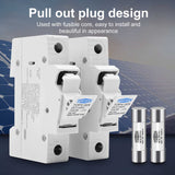 1P DC Fuse Holder 10*38mm High Voltage Solar PV 1100V TOMZN TOPV-30 Base Photovoltaic System Protection Protector