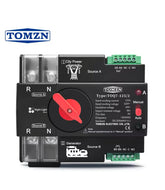 Tomzn TOQ7 AC 2P/4P Din Rail 220V Dual Power Automatic Transfer Switch ATS