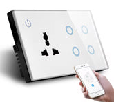 4 Gang Touch Switch & Universal Socket