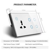 4 Gang Touch Switch & Universal Socket