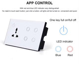 4 Gang Touch Switch & Universal Socket
