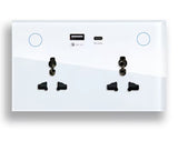 Dual Universal Smart Socket with 1USB+1 C Type