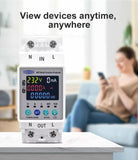 Tomzn TOMPD 63SW- 63A WIFI Protector with voltage current and leakage protection Mini 10in1