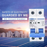 2P DC 1000V Solar Mini Circuit Breaker 32A  63A DC MCB for PV System