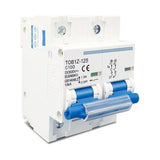 2P 125A DC MCB 600V Circuit breaker FOR PV System C curve