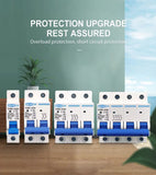 AC MCB TOB1-63H C curve 230/400V~ 50HZ/60HZ Mini Circuit breaker 2P  4P 63A