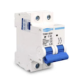 AC MCB TOB1-63H C curve 230/400V~ 50HZ/60HZ Mini Circuit breaker 2P  4P 63A
