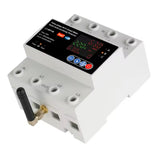 4P 100A Tuya WiFi Three Phase Smart Life Auto-Reclosing Over Under Voltage Protector Smart Meter Timer Switch Circuit Breaker