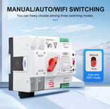 TOMZN Smart WiFi Auto Transfer Switch 125A 2P/4P – Model TOQ7s-125A Smart Life Supported