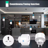 Tuya Smart Socket 16A WIFI Plug Electrical Outlet Power Monitor Countdown Function Support Google Home,Alexa