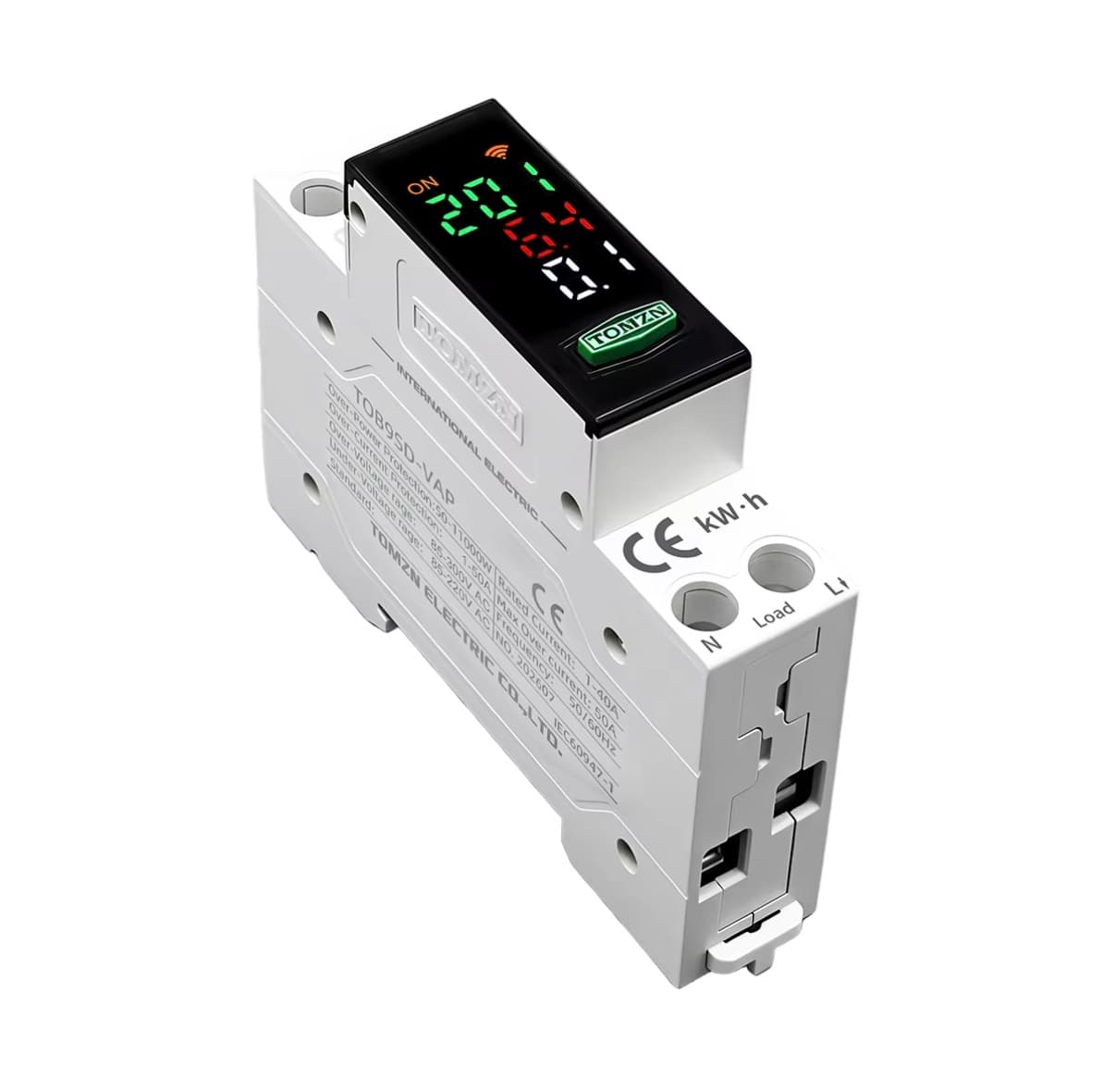 TOMZN TOB9SD-VAP Smart Circuit Breaker and Voltage Protector