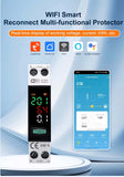 TOMZN WiFi Smart Reconnect Multi-functional Protector with real-time digital voltage, current, and kWh display
