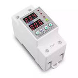 Din Rail Dual Display Adjustable Over Voltage Current and Under Voltage Protective Device Protector